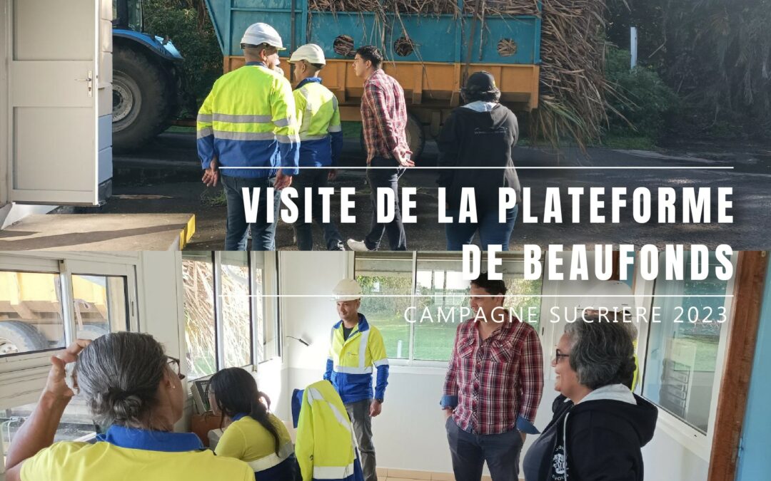 Visite de la plateforme de Beaufonds par la commune de Saint-Benoît