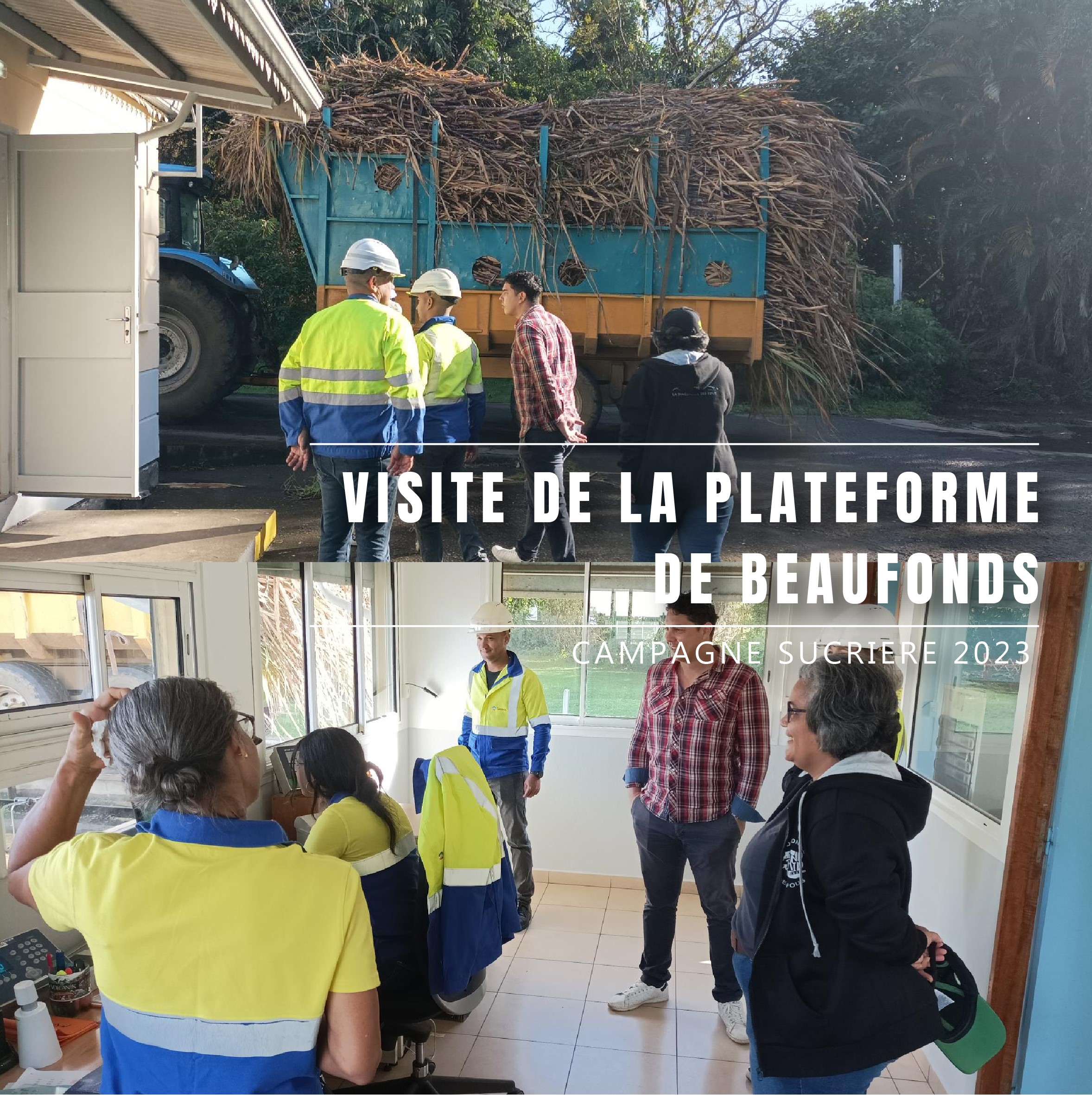 Visite de la plateforme de Beaufonds par la commune de Saint-Benoît
