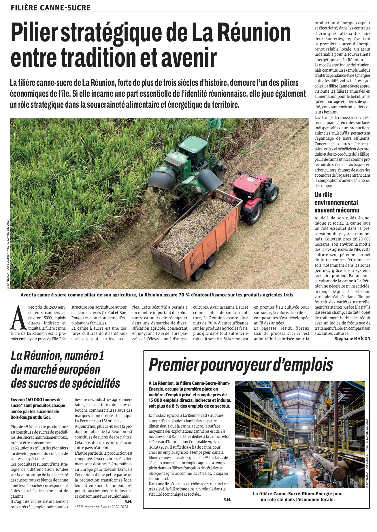 LE QUOTIDIEN Supplement local – Pilier stratégique de La Réunion entre tradition et avenir 9 SEPTEMBRE 2025